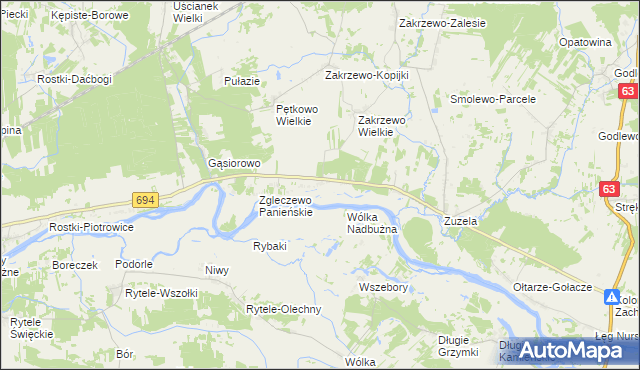 mapa Zgleczewo Szlacheckie, Zgleczewo Szlacheckie na mapie Targeo