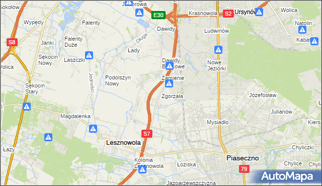 mapa Zgorzała, Zgorzała na mapie Targeo