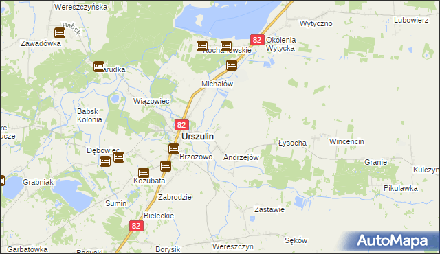 mapa Andrzejów-Osada, Andrzejów-Osada na mapie Targeo