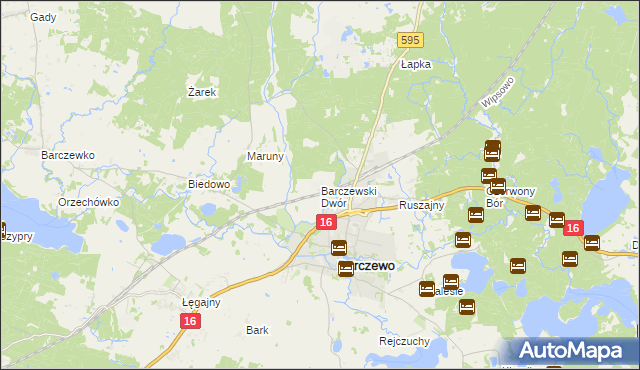 mapa Barczewski Dwór, Barczewski Dwór na mapie Targeo