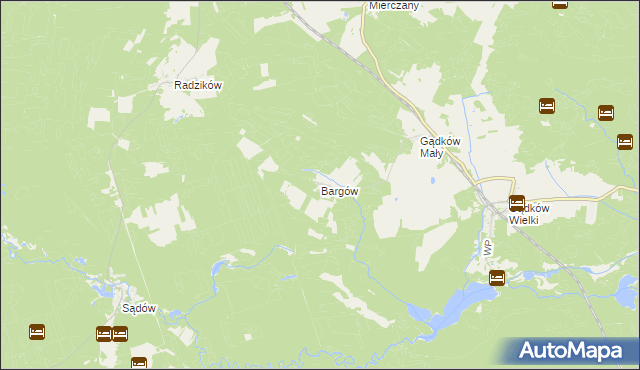 mapa Bargów, Bargów na mapie Targeo