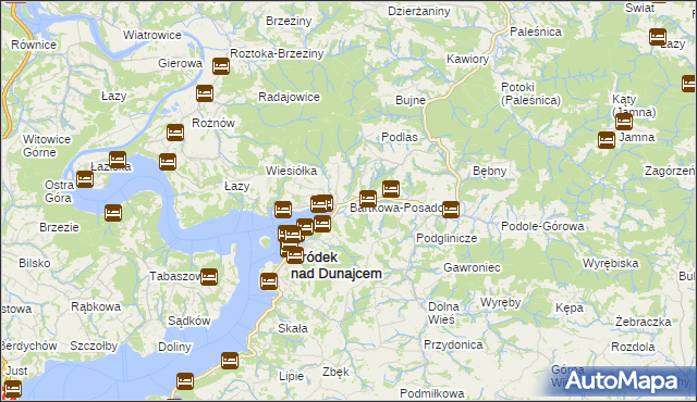 mapa Bartkowa-Posadowa, Bartkowa-Posadowa na mapie Targeo