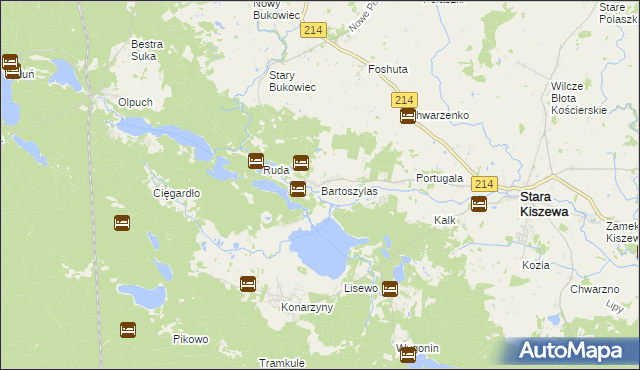 mapa Bartoszylas, Bartoszylas na mapie Targeo