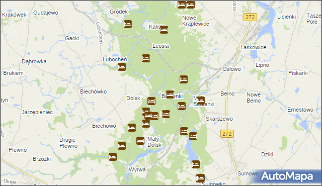 mapa Bedlenki, Bedlenki na mapie Targeo