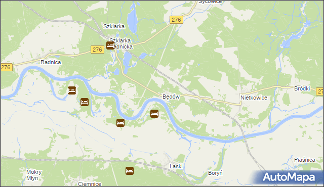 mapa Będów, Będów na mapie Targeo