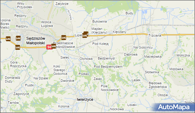 mapa Będziemyśl, Będziemyśl na mapie Targeo