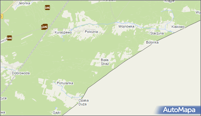 mapa Biała Straż, Biała Straż na mapie Targeo