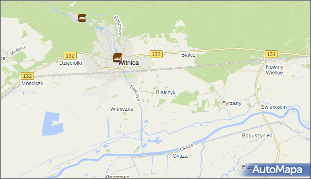 mapa Białczyk, Białczyk na mapie Targeo