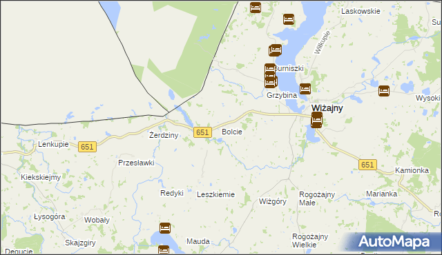 mapa Bolcie, Bolcie na mapie Targeo