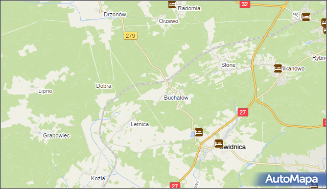 mapa Buchałów, Buchałów na mapie Targeo