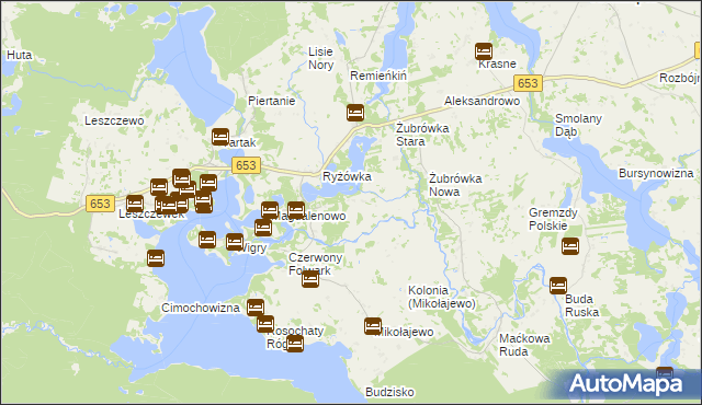 mapa Burdeniszki, Burdeniszki na mapie Targeo