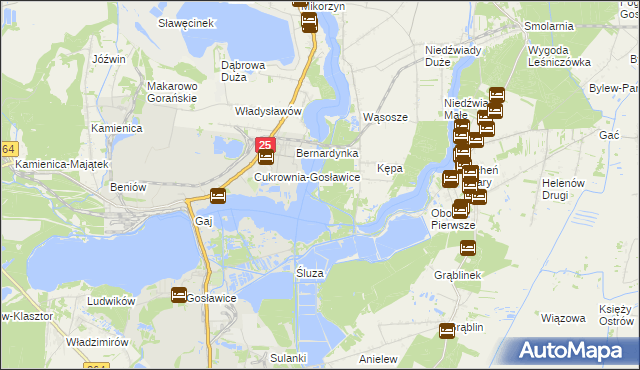 mapa Chmielnik gmina Ślesin, Chmielnik gmina Ślesin na mapie Targeo