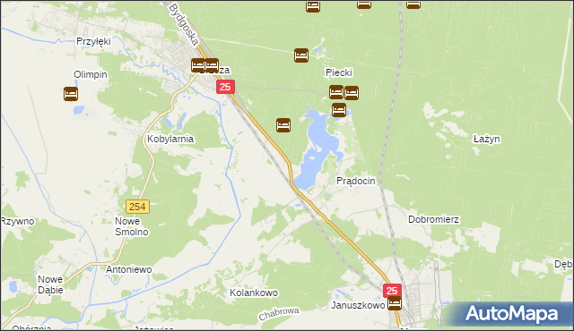 mapa Chmielniki gmina Nowa Wieś Wielka, Chmielniki gmina Nowa Wieś Wielka na mapie Targeo