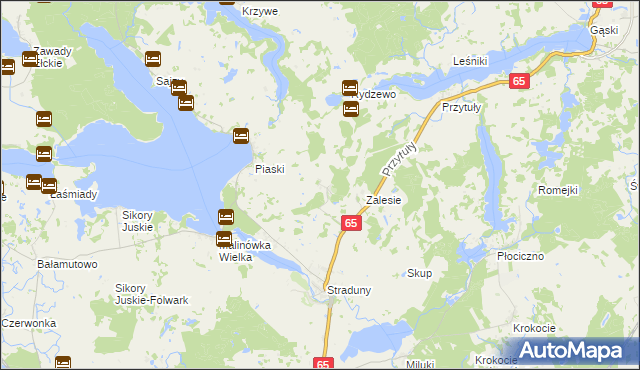 mapa Chojniak gmina Ełk, Chojniak gmina Ełk na mapie Targeo