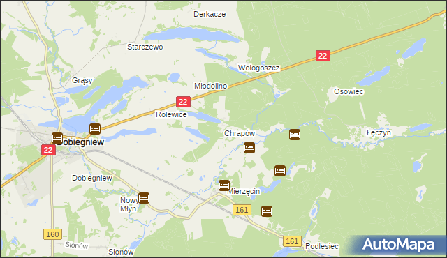 mapa Chrapów, Chrapów na mapie Targeo