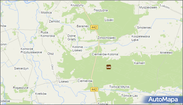 mapa Ciemierów-Kolonia, Ciemierów-Kolonia na mapie Targeo