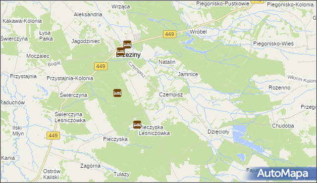 mapa Czempisz, Czempisz na mapie Targeo