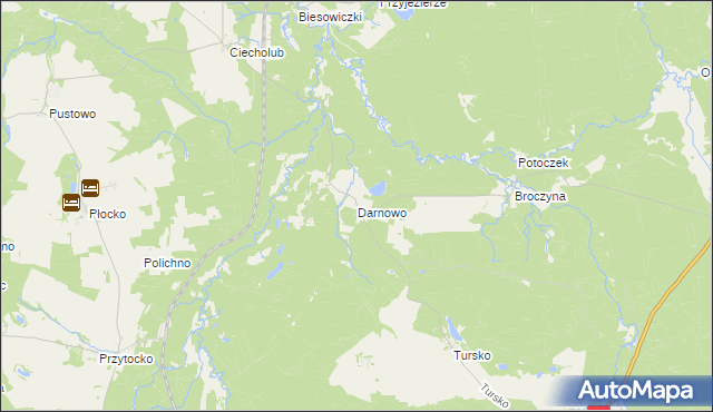 mapa Darnowo gmina Kępice, Darnowo gmina Kępice na mapie Targeo