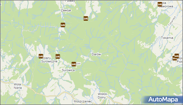 mapa Darów, Darów na mapie Targeo