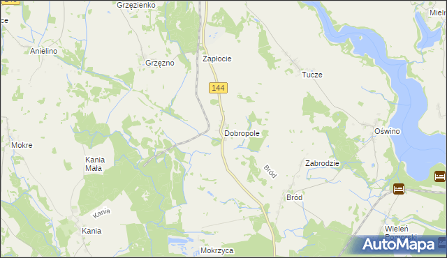 mapa Dobropole gmina Dobra, Dobropole gmina Dobra na mapie Targeo