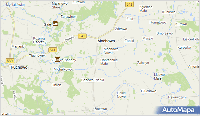 mapa Dobrzenice Małe, Dobrzenice Małe na mapie Targeo