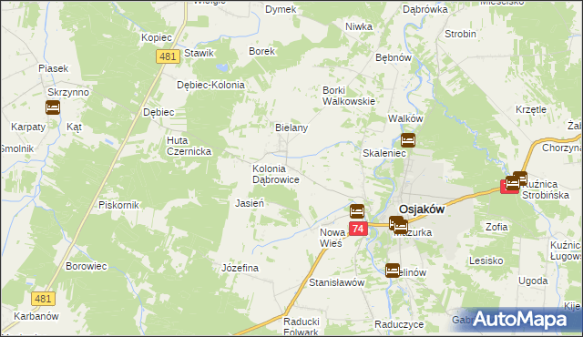 mapa Dolina Czernicka, Dolina Czernicka na mapie Targeo