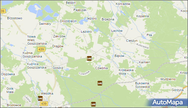 mapa Domasławice gmina Twardogóra, Domasławice gmina Twardogóra na mapie Targeo