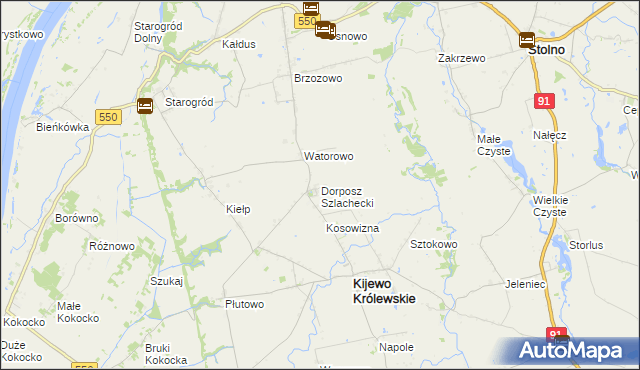 mapa Dorposz Szlachecki, Dorposz Szlachecki na mapie Targeo