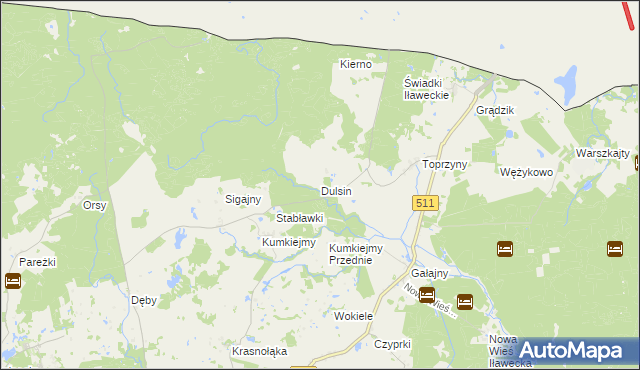 mapa Dulsin, Dulsin na mapie Targeo