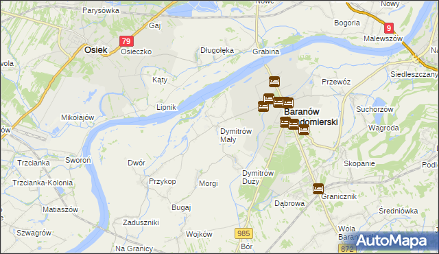 mapa Dymitrów Mały, Dymitrów Mały na mapie Targeo