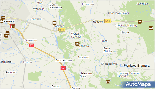 mapa Fijałkowo, Fijałkowo na mapie Targeo