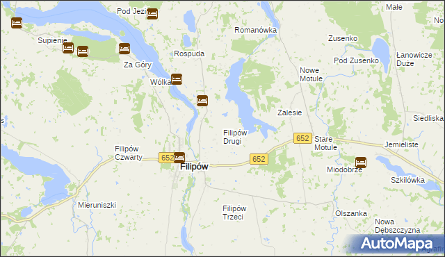 mapa Filipów Drugi, Filipów Drugi na mapie Targeo