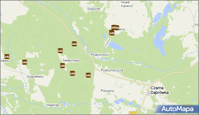 mapa Flisów, Flisów na mapie Targeo