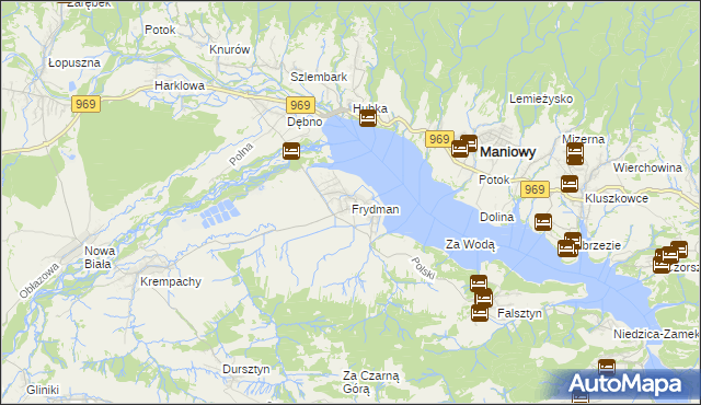 mapa Frydman, Frydman na mapie Targeo