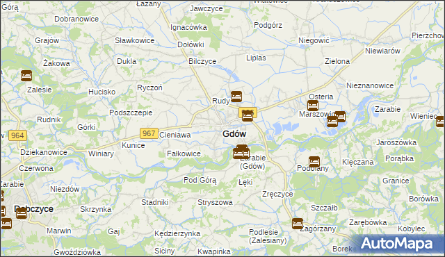 mapa Gdów, Gdów na mapie Targeo