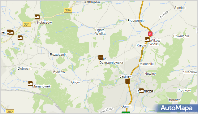 mapa Gola Dzierżoniowska, Gola Dzierżoniowska na mapie Targeo