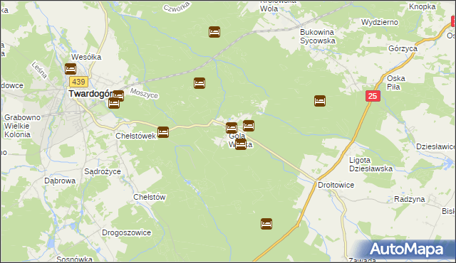 mapa Gola Wielka, Gola Wielka na mapie Targeo