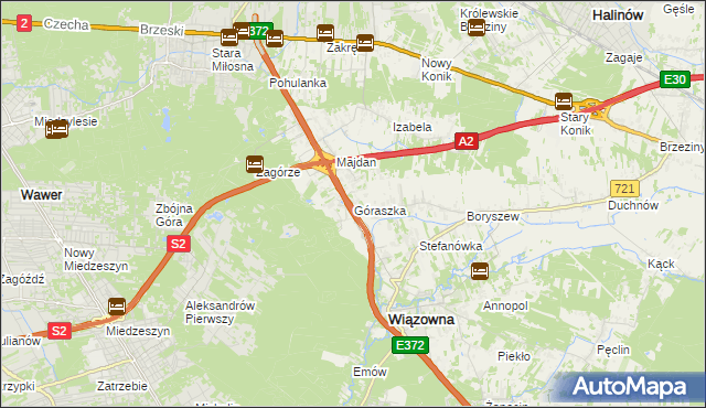 mapa Góraszka, Góraszka na mapie Targeo