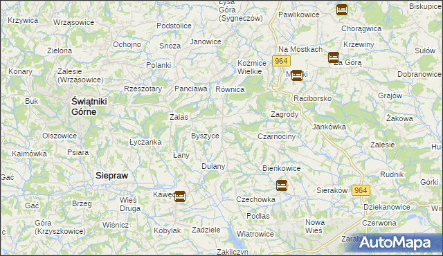 mapa Gorzków gmina Wieliczka, Gorzków gmina Wieliczka na mapie Targeo