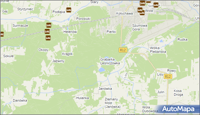 mapa Grabarka Leśniczówka, Grabarka Leśniczówka na mapie Targeo