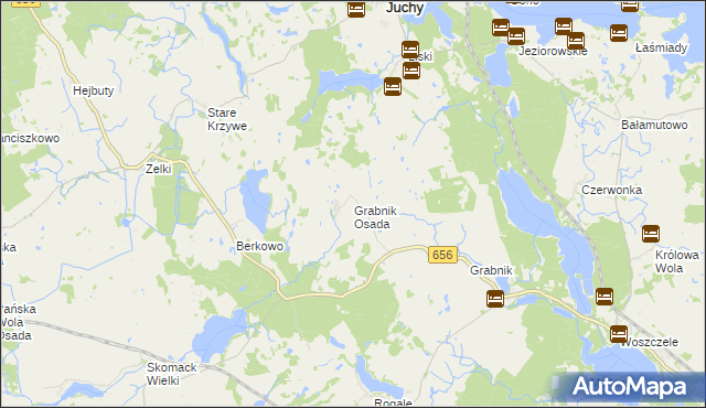 mapa Grabnik Osada, Grabnik Osada na mapie Targeo