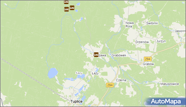 mapa Gręzawa, Gręzawa na mapie Targeo