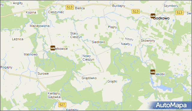 mapa Grużajny, Grużajny na mapie Targeo