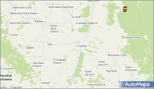 mapa Grzebsk, Grzebsk na mapie Targeo