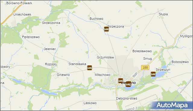 mapa Grzymisław, Grzymisław na mapie Targeo