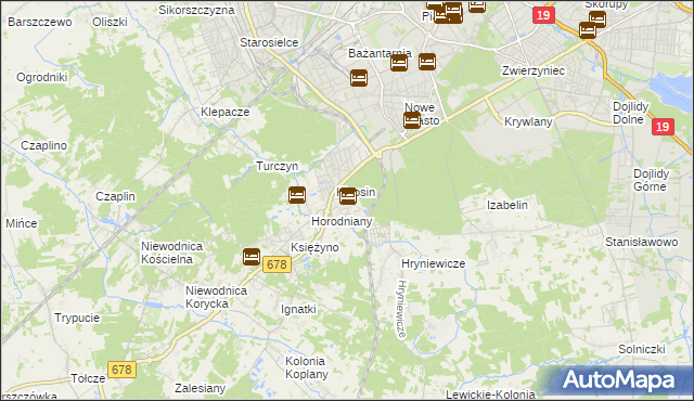 mapa Ignatki-Osiedle, Ignatki-Osiedle na mapie Targeo