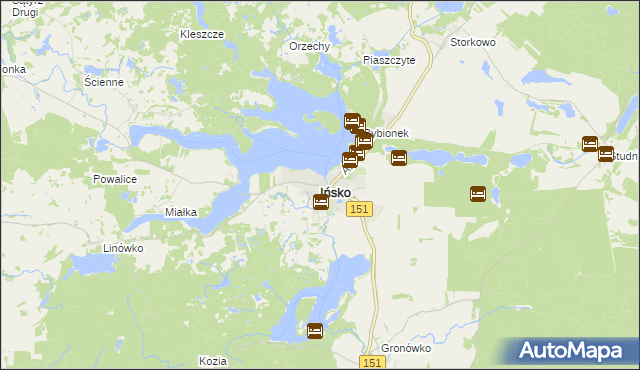 mapa Ińsko, Ińsko na mapie Targeo