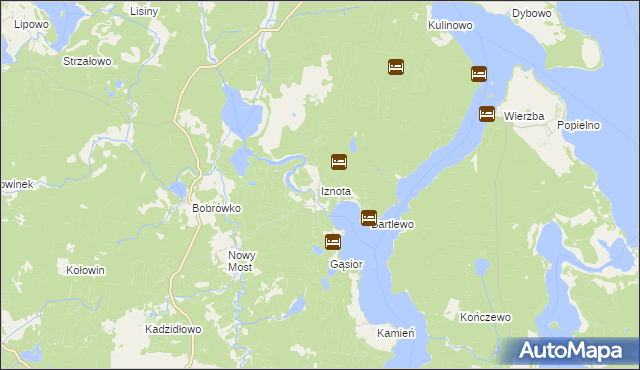 mapa Iznota, Iznota na mapie Targeo