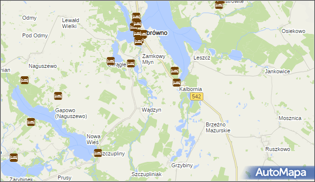 mapa Jakubowo gmina Dąbrówno, Jakubowo gmina Dąbrówno na mapie Targeo