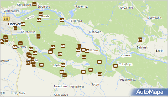 mapa Jaryszewo, Jaryszewo na mapie Targeo